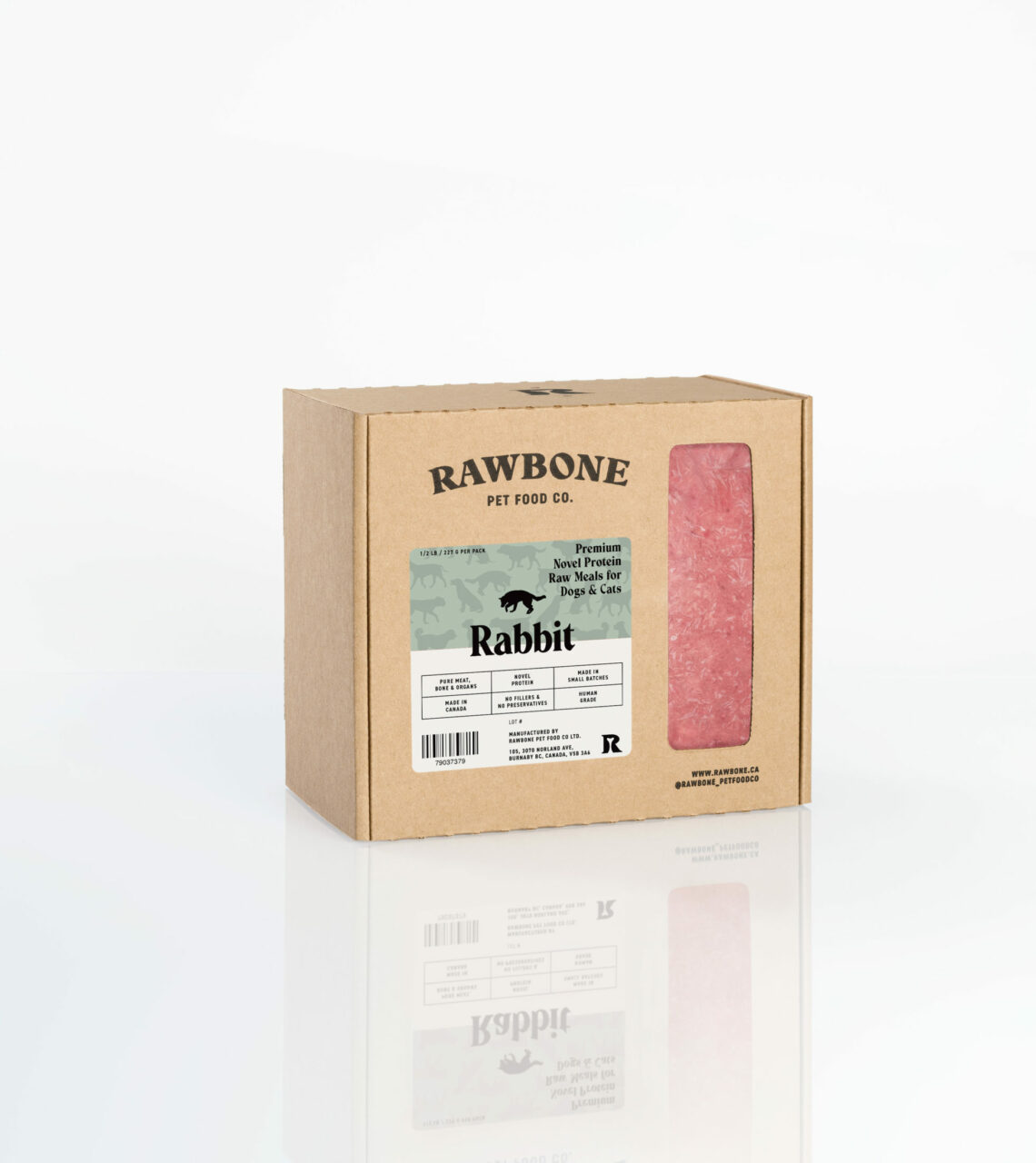 Rawbone Pure Rabbit 1 lb/Pack